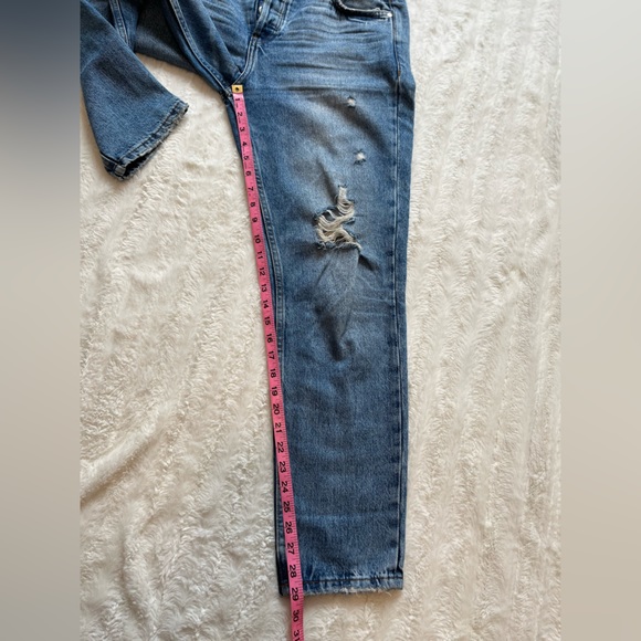 Mango MNG Denim Relax Distressed Jeans sz 6 - Picture 3 of 12